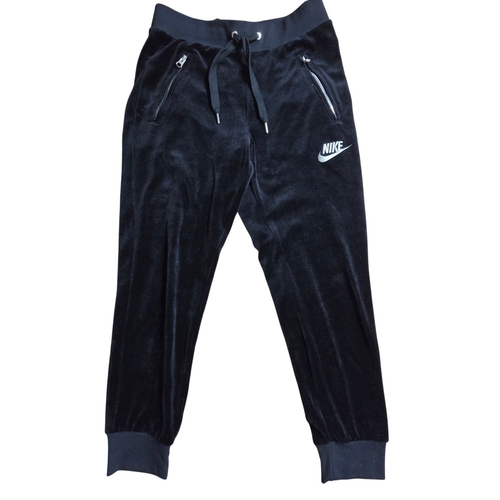 Nike Sportswear Velour Velvet Jogger Sweatpants Logo Womens S Downtown Girl Y2K